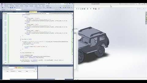 A macro to make some laser cutting layout. SolidWorks, Visual Studio.