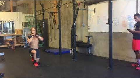 Kettlebell Front Rack Reverse Lunge