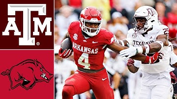 Texas A&M vs. Arkansas: volledige wedstrijdhoogtepunten College Football 2025