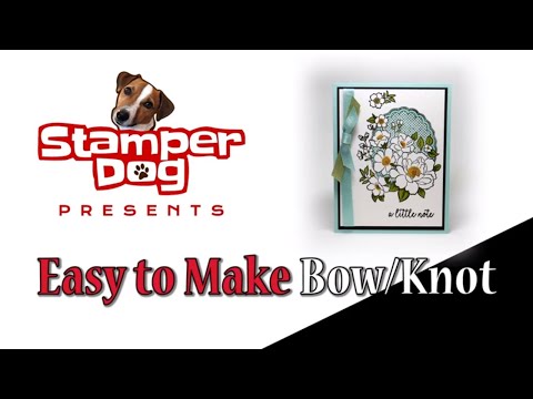 How to Make an Easy Bow Knot for Your Greeting Cards
