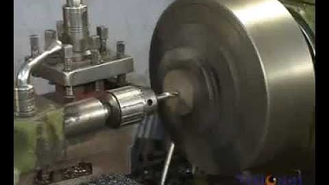 Drilling Operation in Lathe Machine hindi