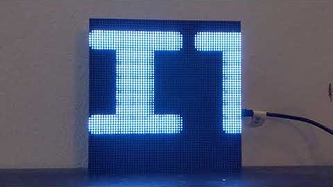 Ball Scroller on a 64x64 Matrix Display