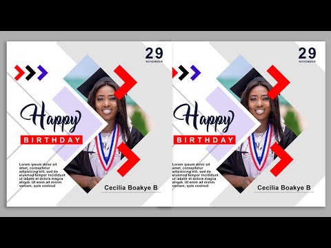 Birthday Design in Photoshop Step by Step