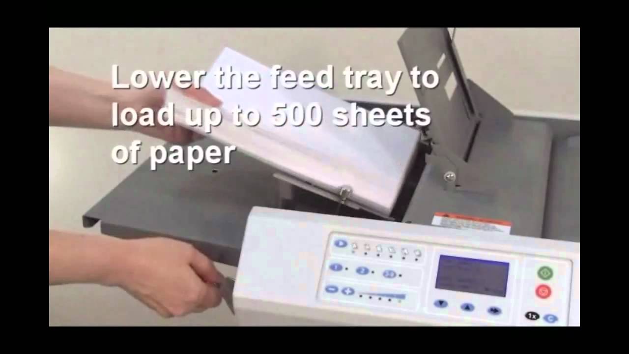Formax FD38x Fully Automatic Tabletop Paper Folding Machine YouTube