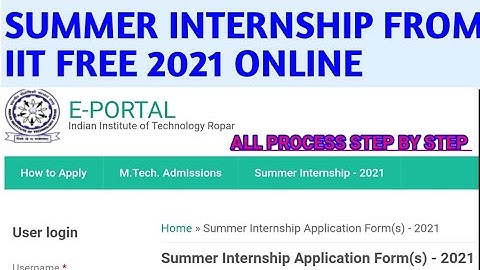 IIT ROPAR INTERNSHIP PROGRAM ||FOR ALL ENGINEERS|| ||FINAL AND PRE FINAL YEAR||