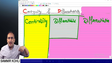 Continuity and Differentiability | Class 12 | Lec 1 by Sameer Kohli Sir