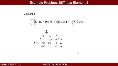 Finite Element Method: Lecture 17E - 2D Heat Transfer Isoparametric Element Example Problem