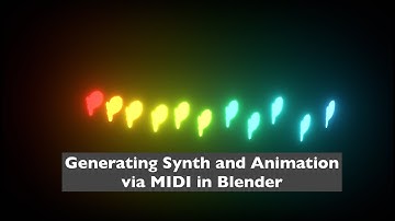 BSLIVE X / Using Blender to Generate Realtime Synth MIDI and Animation