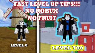 BEST TIPS on how to LEVEL UP FAST in Old World (First Sea) | BLOX FRUITS | LEVEL 1 to 700 Resimi