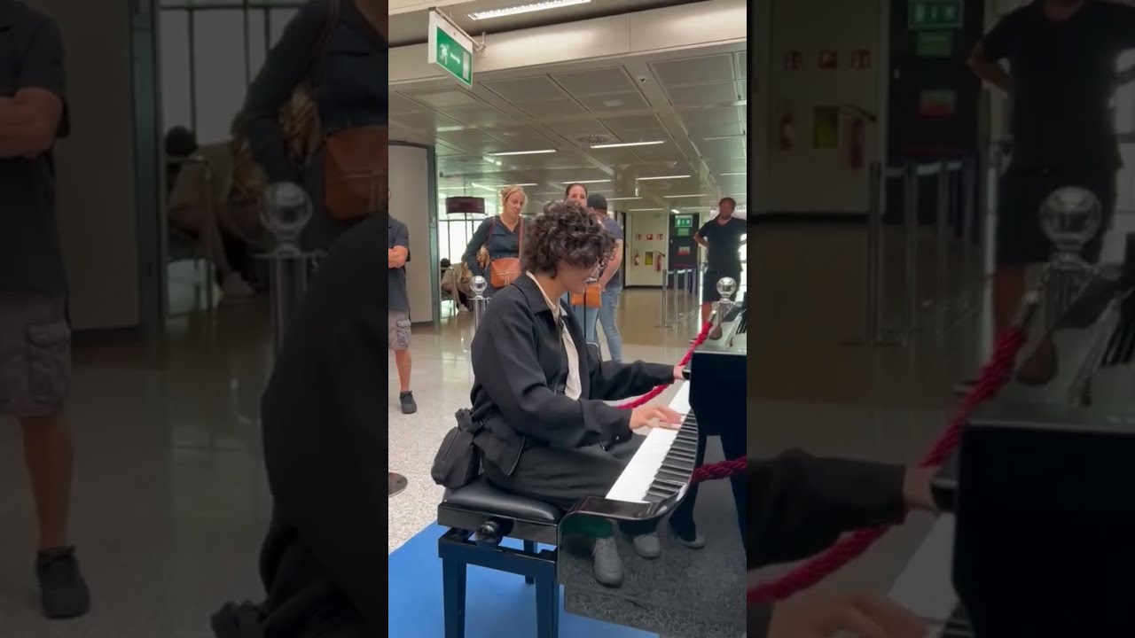 Playing Still Dre At The Rome Airport On A Public Piano 