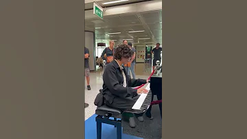 Playing Still Dre At The Rome Airport On A Public Piano 