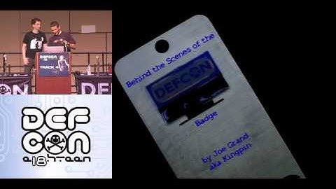 DEFCON 18: Welcome and Making the DEF CON 18 Badge  1/5