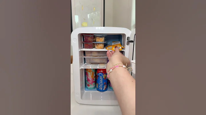 ASMR ✨ Mini fridge restock! #asmr #amazonfinds #amazonhome #kitchen #kitchenfinds #restock