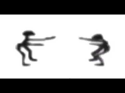 two stick man dancing #meme #dance #funny #fyp #not 