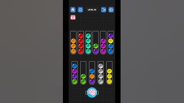Lv 52 Ball Sort Puzzle - Color Game / 顏色分類遊戲 / ボールソーティングパズル (Guru Game)  #ballsortpuzzle
