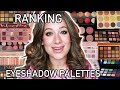 ranking all eyeshadow palettes i tried in 2021