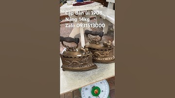 Bàn ủi con gà 1908 nặng 14kg #độclạcầnthơ #phongthuy #doco