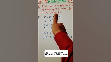 Class 10th Ncert Maths I Ex 1.2 Q 3(I) I #shorts