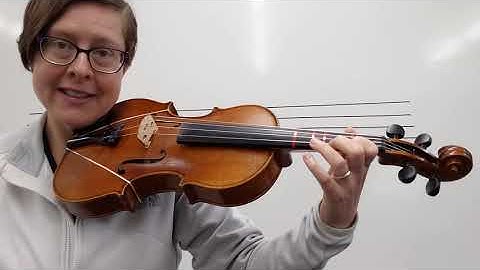 Setting up the left hand on violin and viola