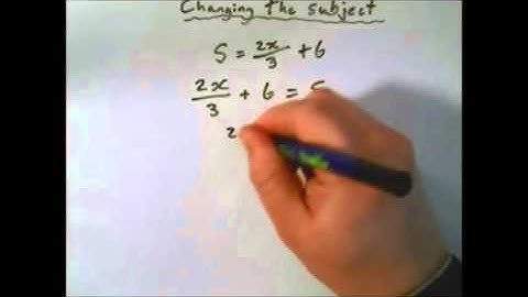 National 5 - Change the Subject