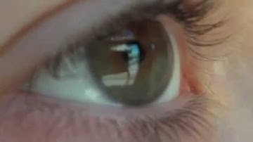 Eye saccades on fast moving train