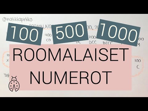 Video: Mikä roomalainen numero on K?