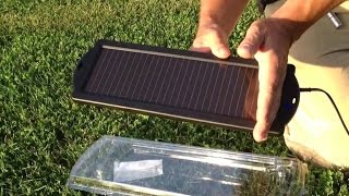 Harbor Freight  Watt Solar Battery Charger - YouTube