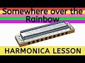 Somewhere Over the Rainbow harmonica lesson (Judy Garland, The Wizard of Oz): how to play on C harp
