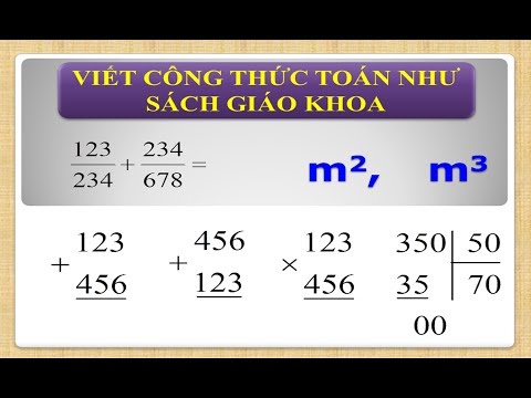 chèn công thức toán học trong word 2010