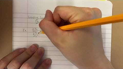 Order of Operations #1 grouping symbols review