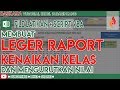 membuat leger excel