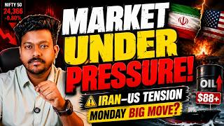 MONDAY GAP DOWN 🚨 Iran–US Tension + Crude Near $90 | Nifty Next Week Trade Plan