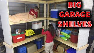 DIY Garage Storage Shelves/Workbench — Jonny Builds