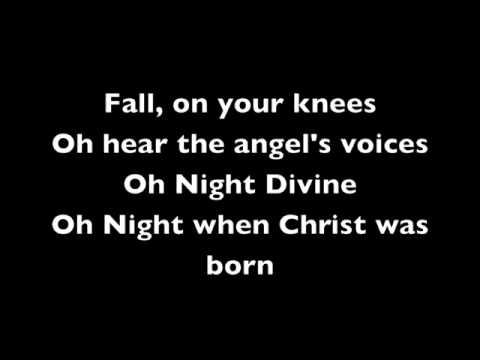 Mariah Carey - O Holy Night (Karaoke Instrumental) with Lyrics