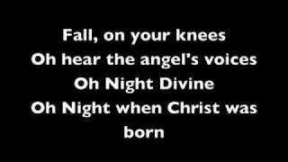 Video thumbnail of "Mariah Carey - O Holy Night (Karaoke Instrumental) with Lyrics"