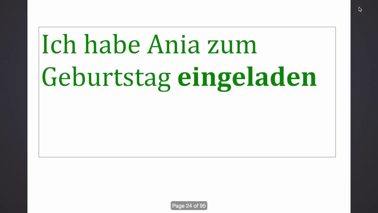 Sprawdzian Niemiecki Czas Perfekt Klasa 6 łatwo