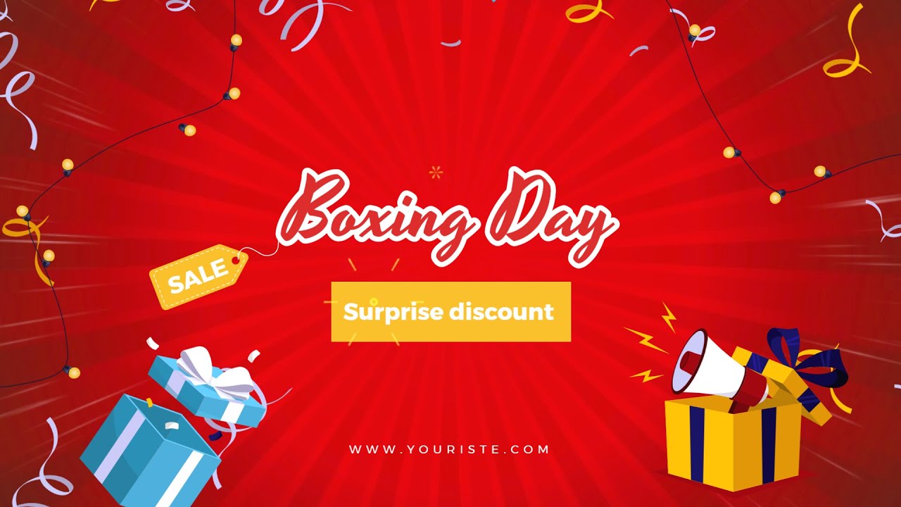 Free Boxing Day Discount Best Deals Promo Video Template (Customizable) - FlexClip