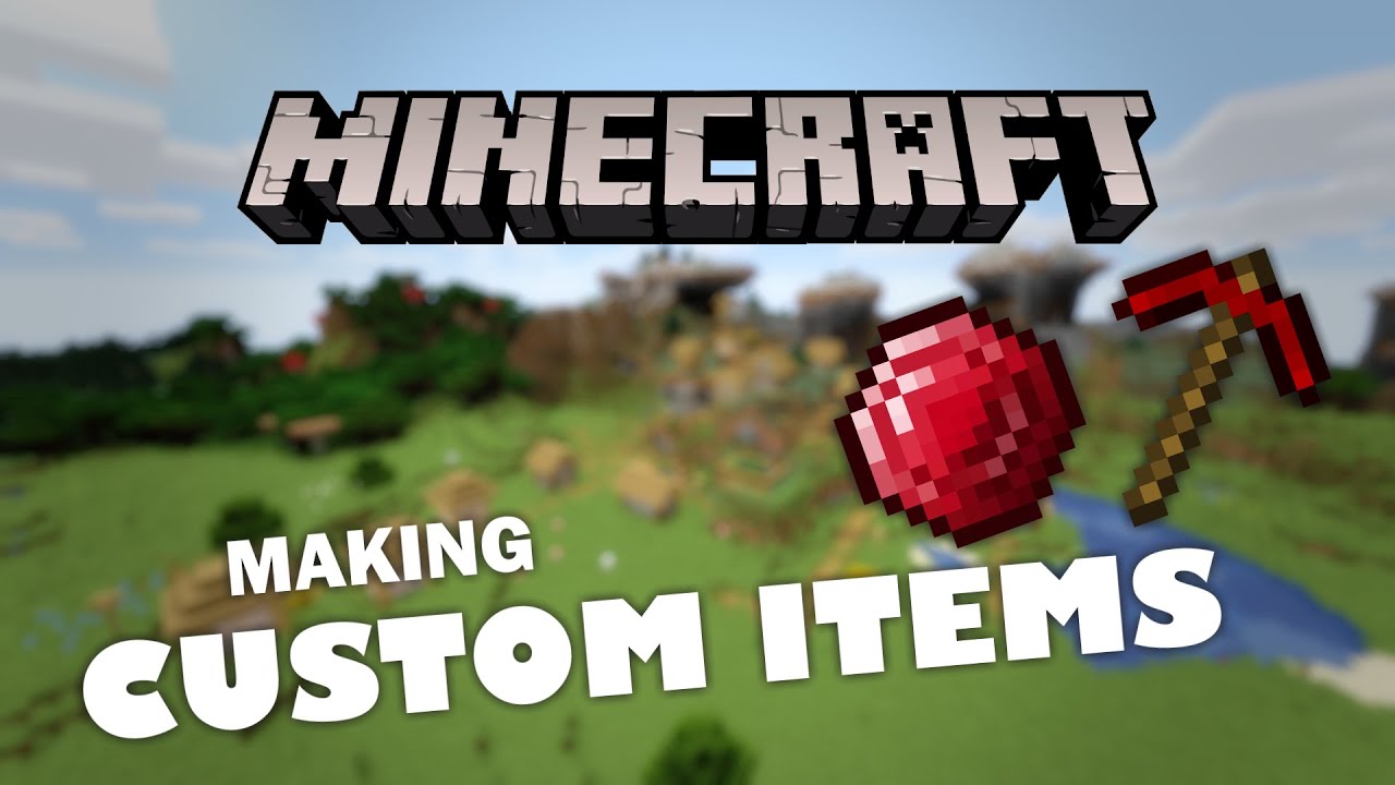 Minecraft: How to Add Custom Items Without Making a Mod - YouTube