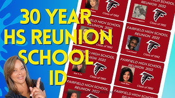 Making High School Reunion IDs using CANVA