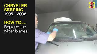 How to Replace the wiper blades on the Chrysler Sebring 1995 - 2006