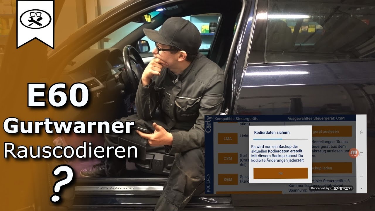 BMW E60 Gurtwarner deaktivieren Carly App