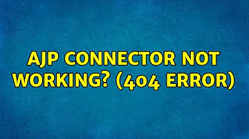 AJP Connector not working? (404 error)