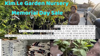 Kim Lê Garden Sale Lễ Memorial Day Tri Ân Khách Military - Ship Xuyên Bang All States