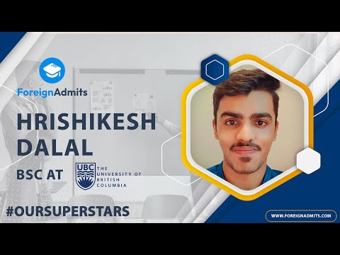 Hrishikesh Dalal got admission to University of British Columbia || BSc Computer Science in Canada