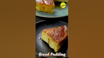 Caramel Bread pudding recipe | Bread Pudding recipe #shorts #breadpudding #puddingrecipe