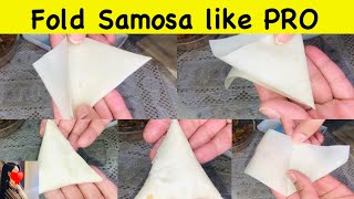 How to Fold Perfect Samosa | Samosa Folding techniques | My Signature Food