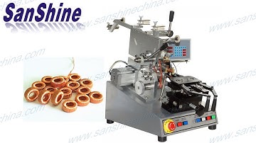 Slider type fine wire automatic toroid coil winding machine (SS900S4-3.0) @windingmachinechina