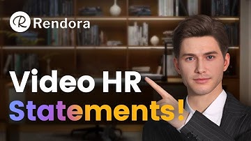 Create Video HR Statements with Rendora !