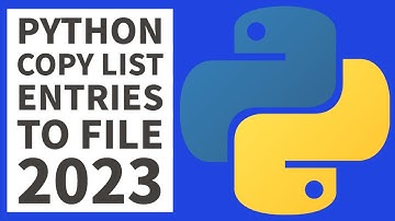 Python Programming - Copy List Contents To TXT File 2023