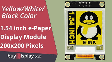 Yellow SPI 1.54 inch E-Paper Module 200x200 for Arduino,Raspberry Pi